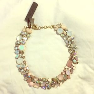 J.Crew Pink Statement Jewel Necklace